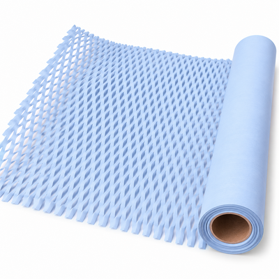 Wabenpapier-Verpackungsrolle, Farbe Blau J133