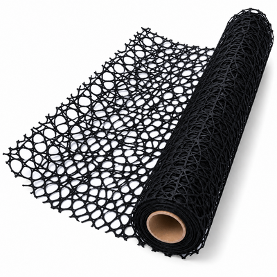 Rolă ambalaj tip dantelă, culoare negru