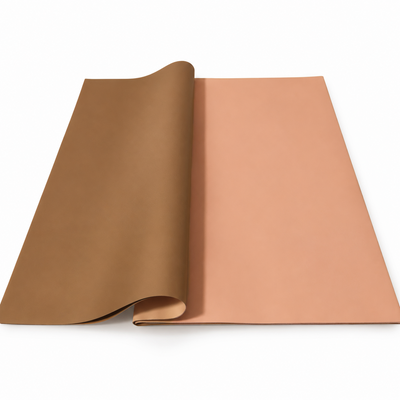Fogli di cellophane bifacciali, 58 × 58 cm, set di 20 fogli — Corallo / Marrone OY014