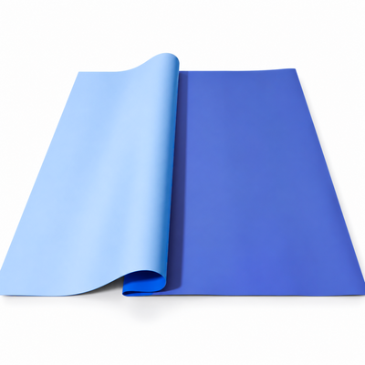 Doppelseitige Zellophanbögen, 58 × 58 cm, Set mit 20 Bögen — Blau / Blau OY025