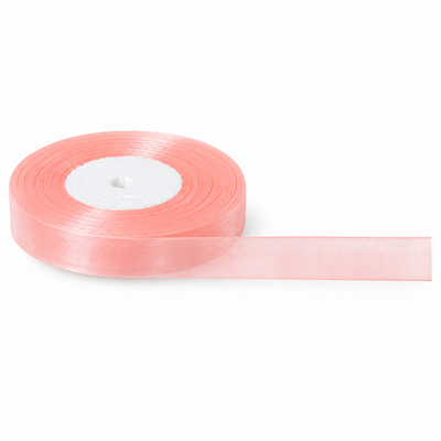Nastro di organza, 1.5 cm, colore rosa chiaro n. 1007