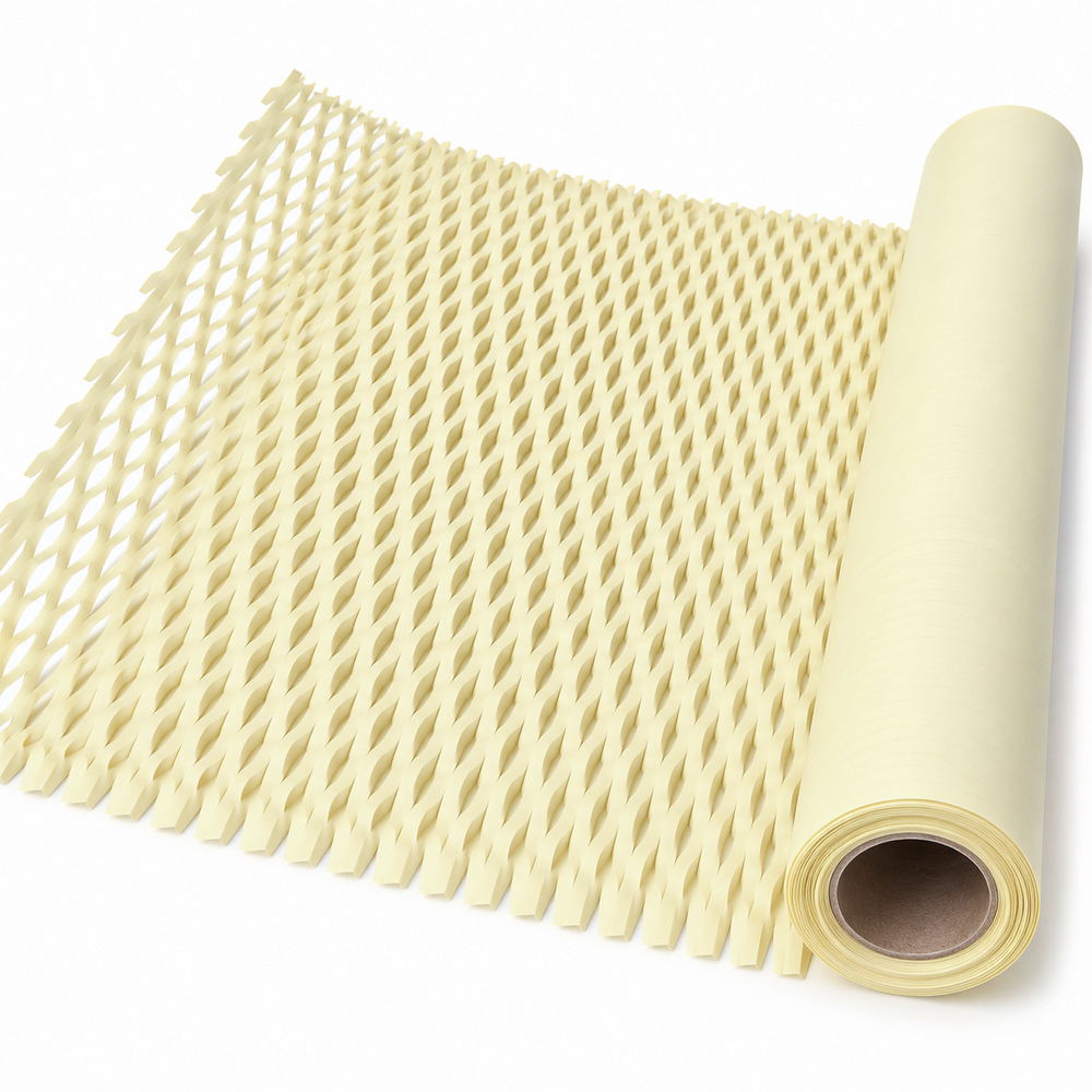 Wabenpapier-Verpackungsrolle, Farbe Creme J134