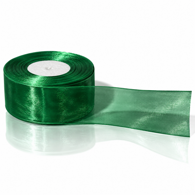 Organzaband, smaragdgrüne Farbe Nr. BK11
