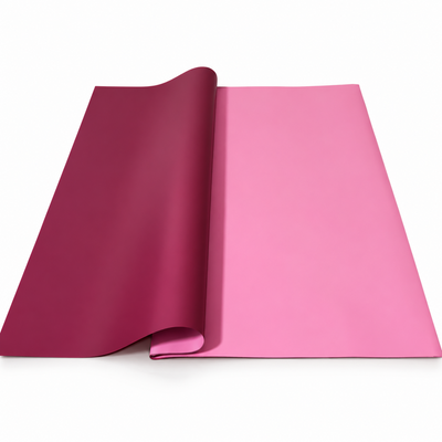 Fogli di cellophane a doppia faccia, 58 × 58 cm, set da 20 fogli — Rosa / Granata OY033