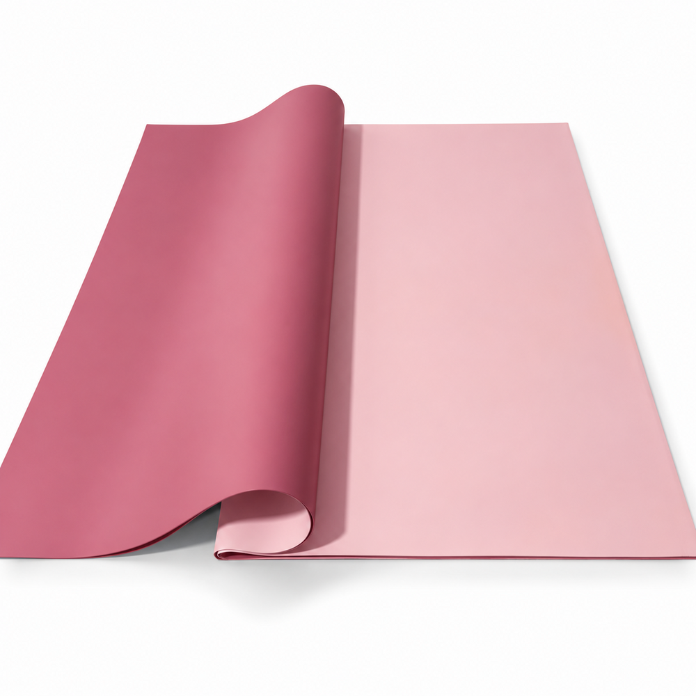 Fogli di cellophane a due facce, 58 × 58 cm, set di 20 fogli — Rosa cipria / Rosa OY032