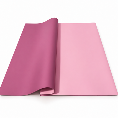 Fogli di cellophane a doppia faccia, 58 × 58 cm, set di 20 fogli — Rosa chiaro / Rosa cipria OY017
