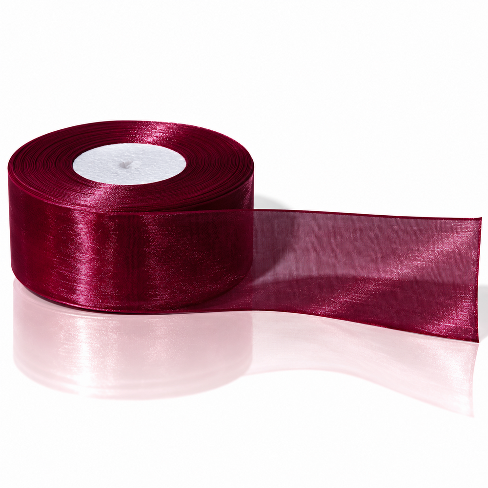 Panglică din organza, culoare grena Nr. 1048
