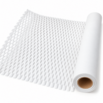Rotolo di carta a nido d'ape per imballaggio, colore bianco J124