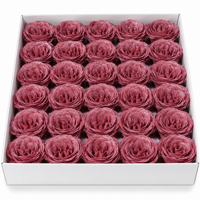 Set 30 Trandafiri din Săpun cu Sclipici, 8 cm, culoare roz prăfuit Nr. 20