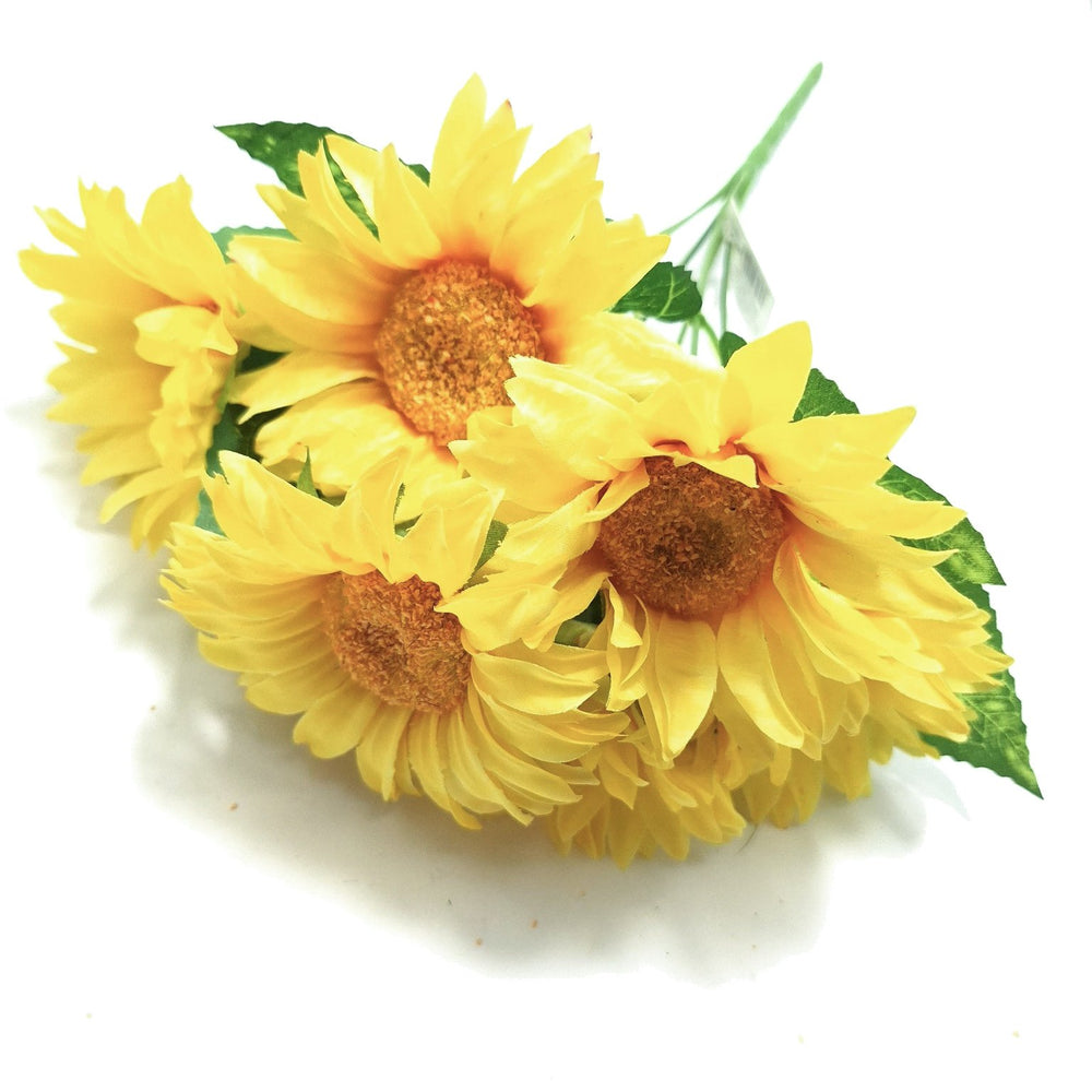 Buchet artificial floarea-soarelui, culoare galben #3 - ROC AF44