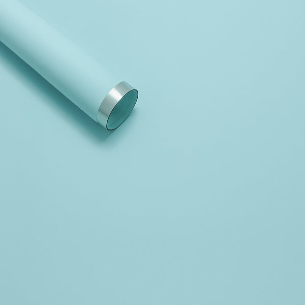 Coli celofan semitransparent cu margine argintie, culoare blue 09 - ROC A288