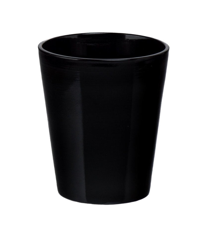 Ghiveci din ceramică pentru orhidee, culoare negru - ROC GHIV2