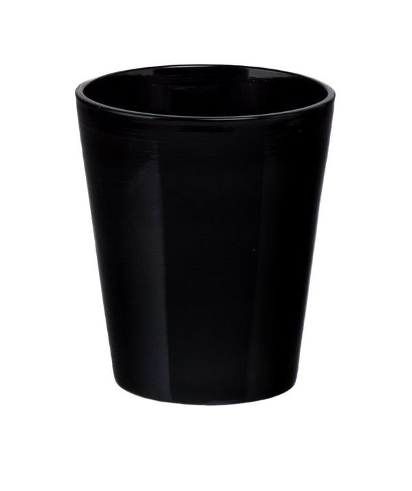 Ghiveci din ceramică pentru orhidee, culoare negru - ROC GHIV2